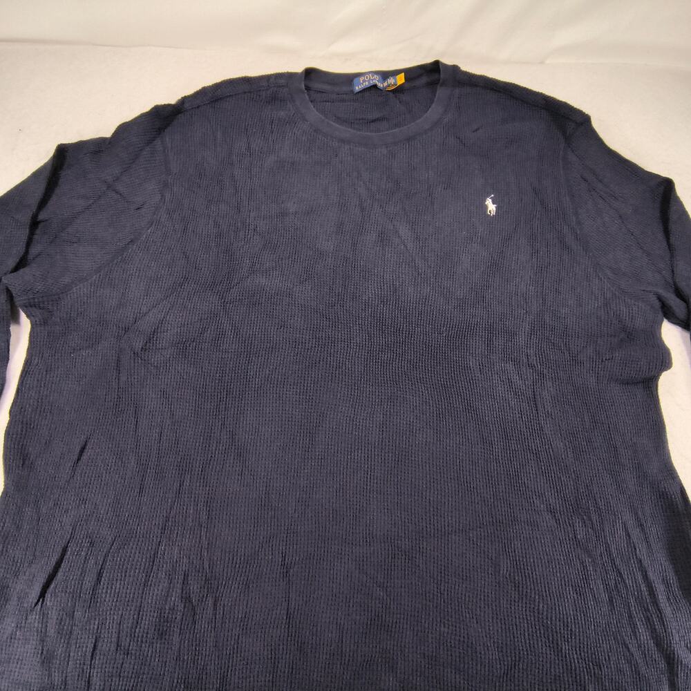 Polo Ralph Lauren Pullover Long Sleeve Sweatshirt Mens Size 3XB Navy Blue
